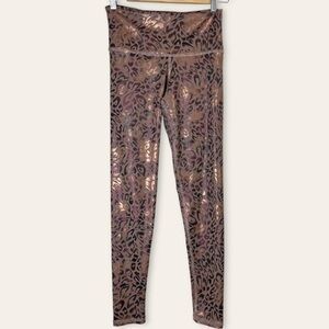 Venor Rose gold leopard legging size S